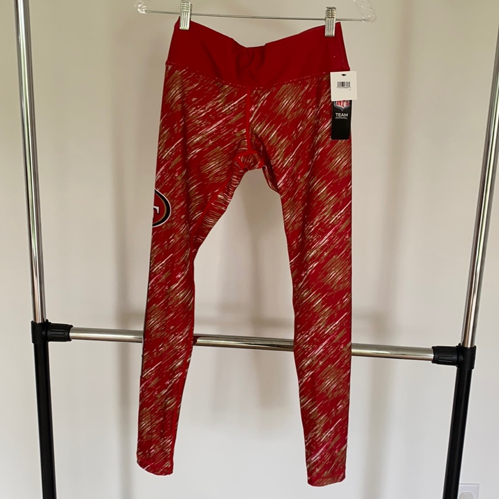 NEW SF 49ers Red and Gold Leggings